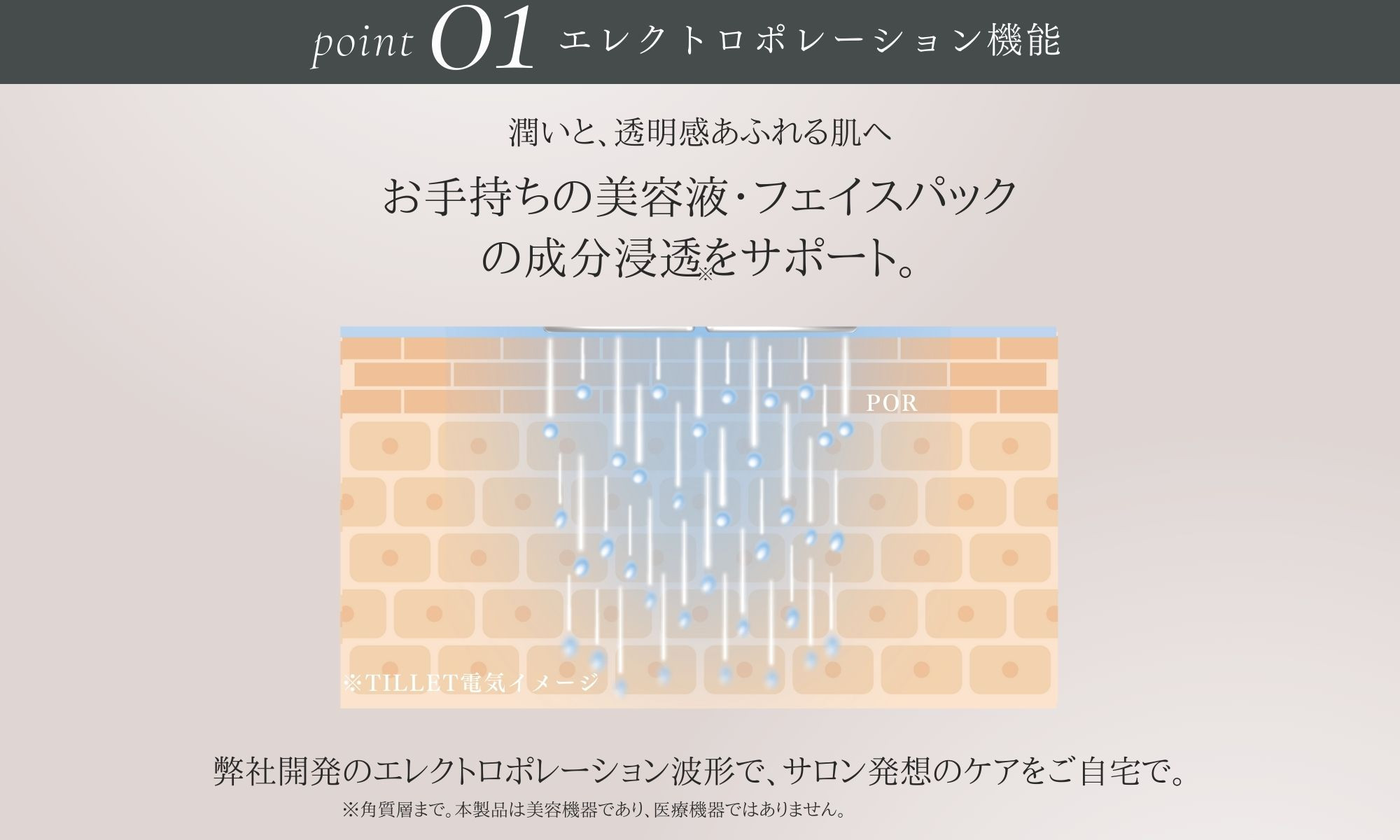 自宅で手軽にフェイス＆スカルプケア【TILLET W-GEAR Black】