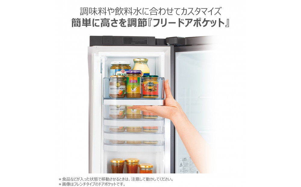 æ±èãå·èµåº«ãæšæºèšçœ®è²»èŸŒã¿ãã465Lã5ãã¢ãå³éããå·åå·èµåº«ãGR-Y470GSH(EW)