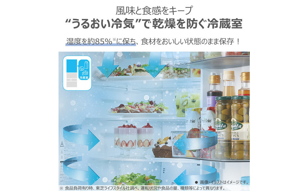 東芝 冷蔵庫 【標準設置費込み】 551L 6ドア 両開き 冷凍冷蔵庫 GR-Y550FK(EC)