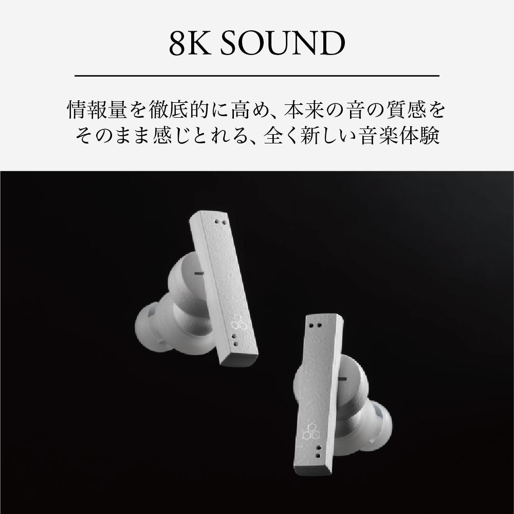 フラッグシップ級完全ワイヤレスイヤホン final ZE8000 WHITE IPX4/aptX Adaptive/Snapdragon Sound対応/音楽/リモートワーク/スポーツ