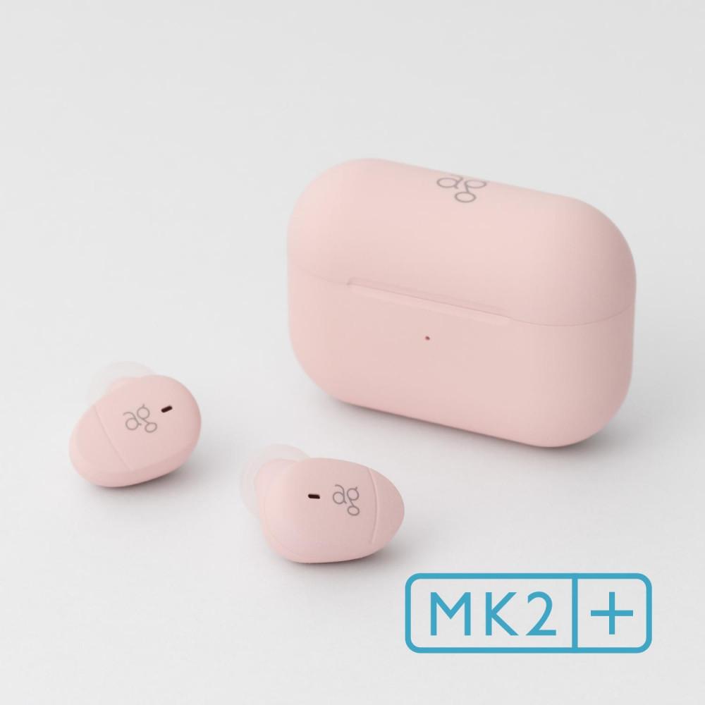完全ワイヤレスイヤホン ag COTSUBU MK2+ SAKURA 小さい/軽い/ オートペアリング/ 片耳モード/マイク/通話/IPX4