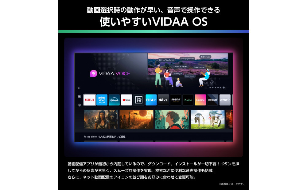 Hisense ハイセンス 3年保証【設置費込み】50V型 50U6R 4K 量子ドット 2.1ch ダブル録画 チューナー内蔵 ゲームモード Pro ネット動画 YouTube Netflix スマート 2画面 Alexa対応 AirPlay2 液晶 テレビ TV 2025年モデル 壁掛け 人気 おすすめ 家電 送料無料