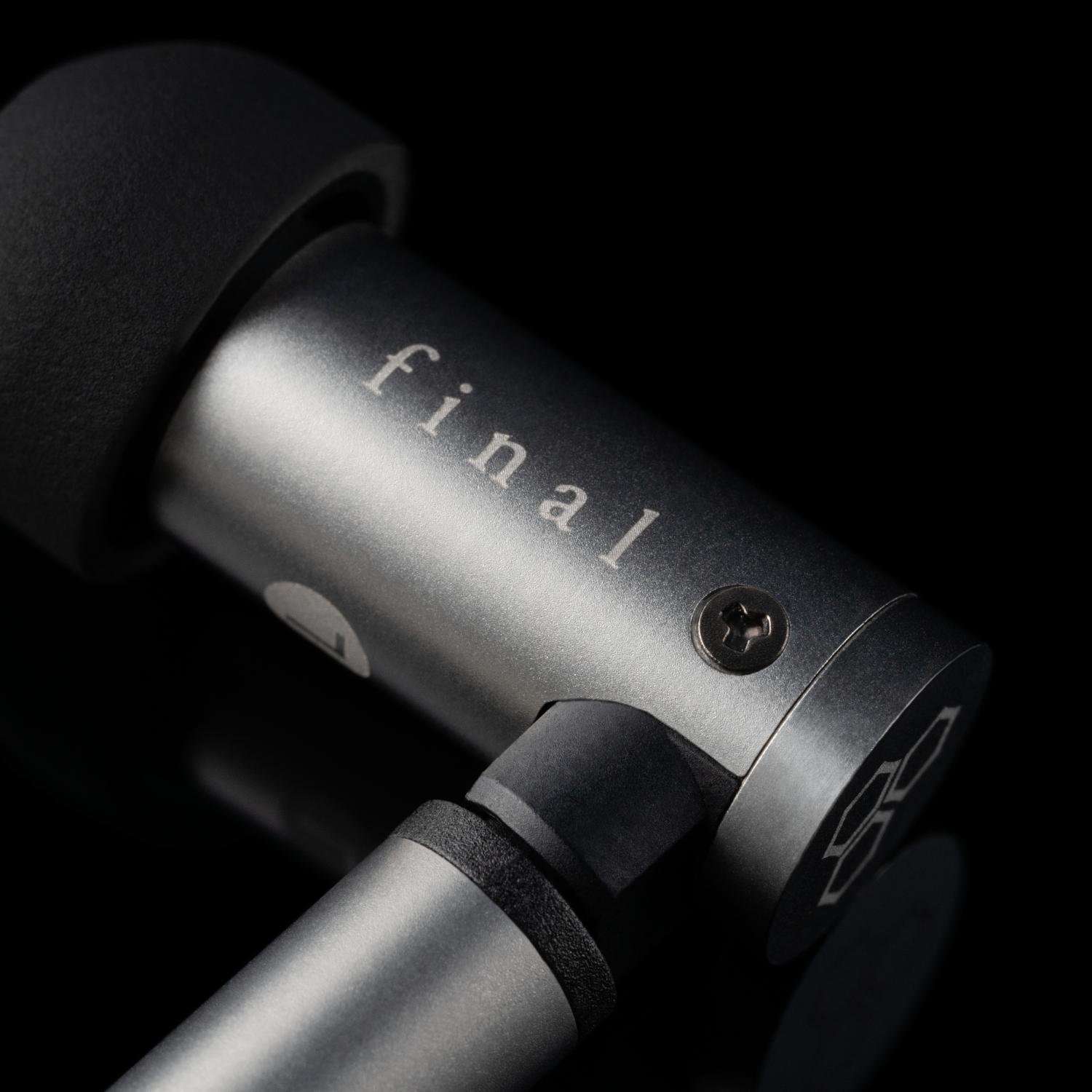 有線イヤホン final S4000 ステンレス切削製 2Pinソフトシルバーコートケーブル付属