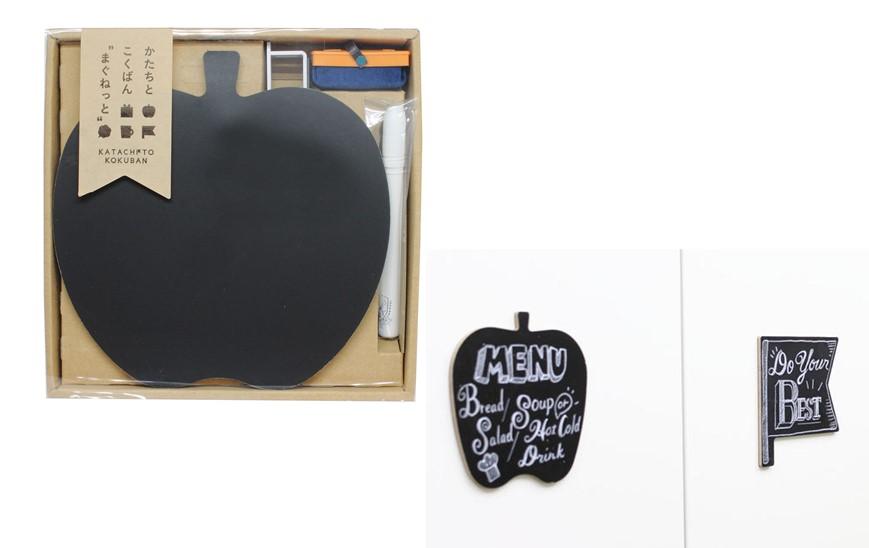 どこでも黒板スペースになる、黒板とチョークのセット