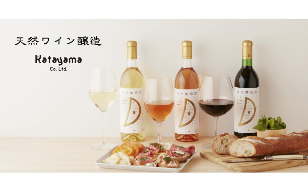 天然ワイン醸造 酸化防止剤無添加 天然葡萄酒 白 辛口 デラウェア 720ml × 2本 発売元 株式会社片山