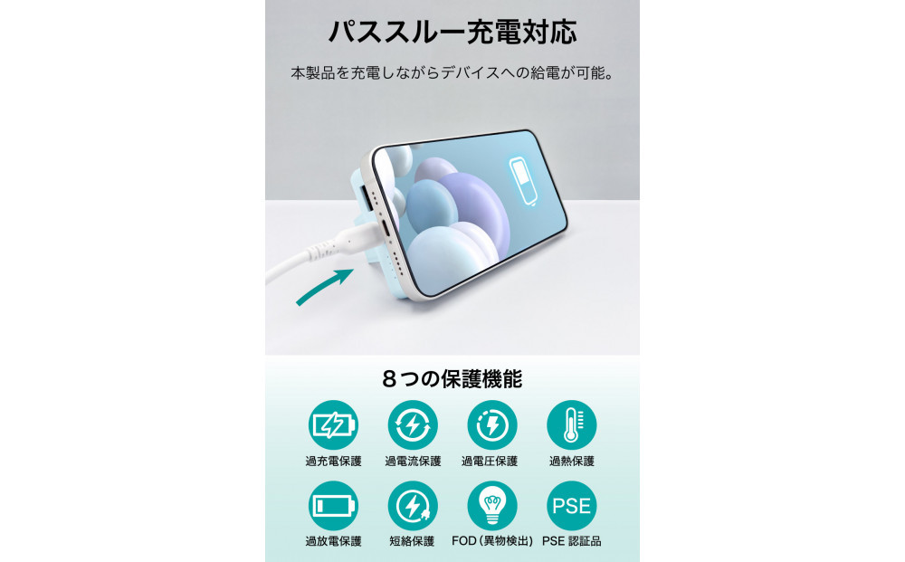 縲仙、壽束髮サ蟄仙キ・讌ュ譬ェ蠑丈シ夂、セ縲代Δ繝舌う繝ォ繝舌ャ繝繝ェ繝シ 5000mAh MagSafe蟇セ蠢 繝ッ繧、繝、繝ャ繧ケ蜈髮サ蝎ィ縲舌Ξ繝「繝ウ繧、繧ィ繝ュ繝シ縲