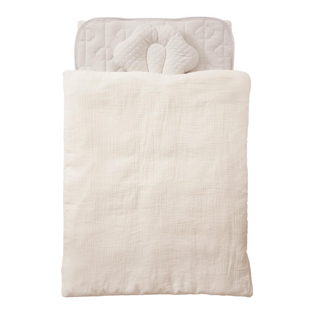 【グレー】ちゃいなび　ange smile　 ベビー布団７点セット 70×120cm