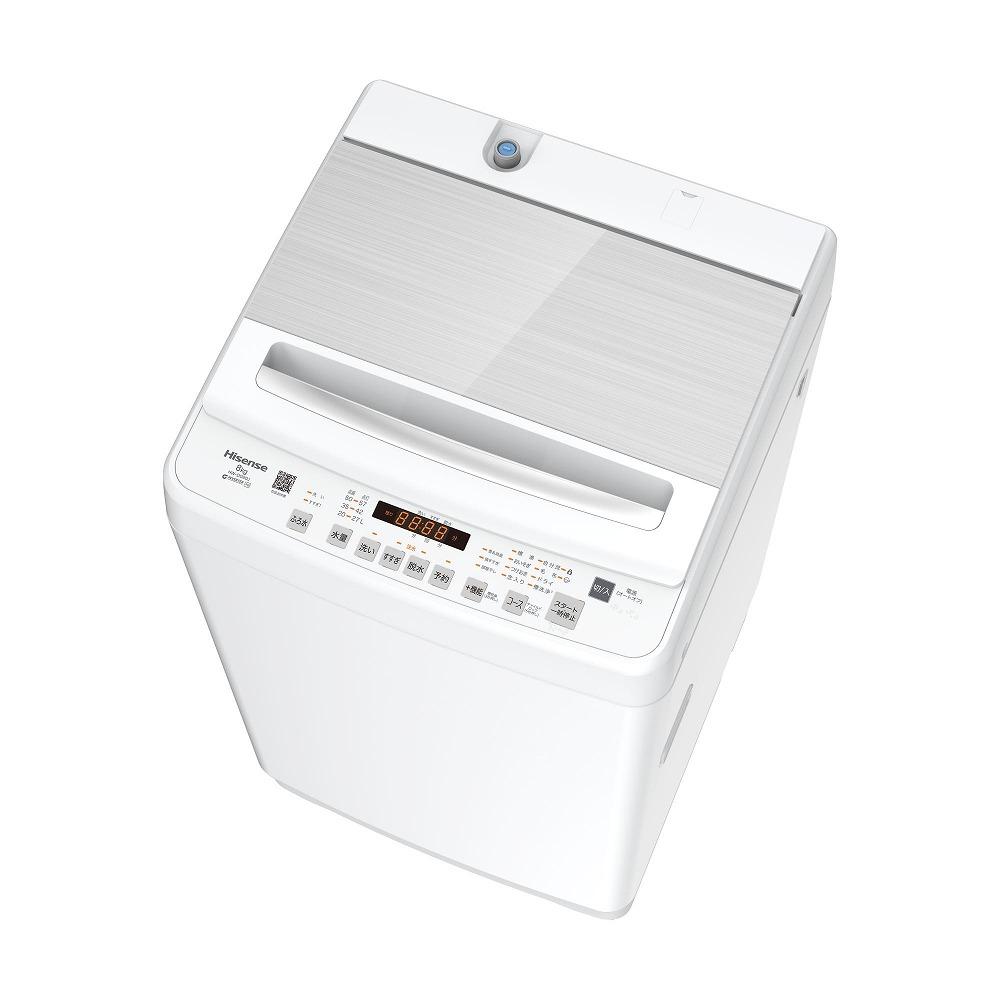 Hisense ハイセンス 洗濯機【設置費込み】8kg 大容量 家族用 2-4人用 低騒音 最短12分洗濯 シャワー水流 激流洗浄 風乾燥 部屋干し多彩コース 簡単操作 予約機能 インバーター 省エネ ホワイト HW-DG80J 人気 おすすめ 家電 送料無料
