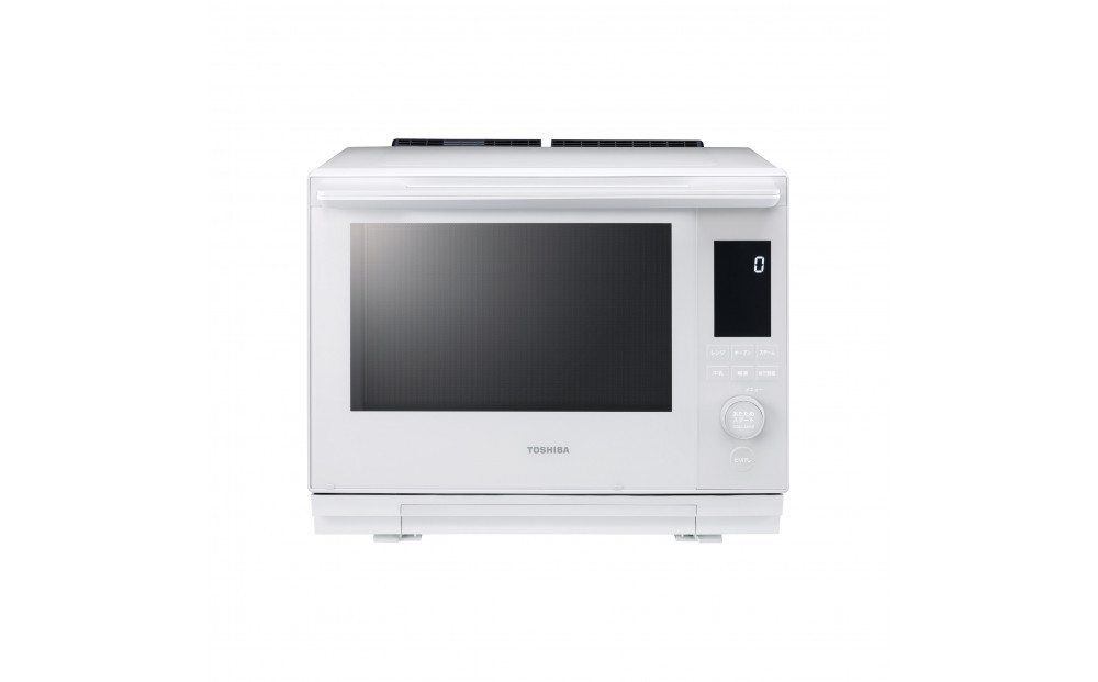 東芝 石窯ドーム 過熱水蒸気 オーブンレンジ ER-D3000B(W) 30L ホワイト オーブン２段 レンジ 本格調理 おまかせ調理 簡単 時短 お好み温度 あたため 薄型 コンパクト お肉 魚 冷凍 食品 パン 家電 調理家電 キッチン家電 TOSHIBA 人気 おすすめ ヘルシー