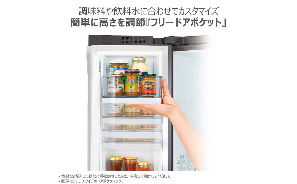 東芝 冷蔵庫 【標準設置費込み】 465L 5ドア 右開き 冷凍冷蔵庫 GR-Y470GSK(EW)