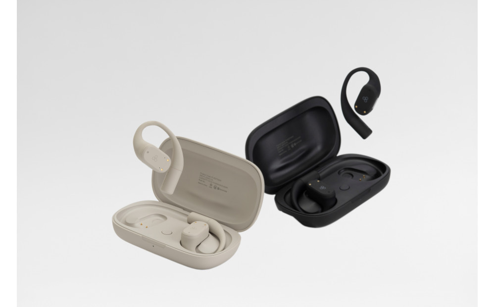 オープン型イヤホンfinal KDT3000 BEIGE ながら聴き/耳を塞がない/マイク左右付け替え可/自分の声だけがクリアに届く