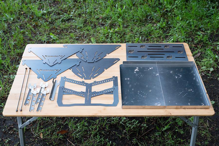 板金加工会社が製作する焚き火台「Kumpel ファイヤースタンド type-L」