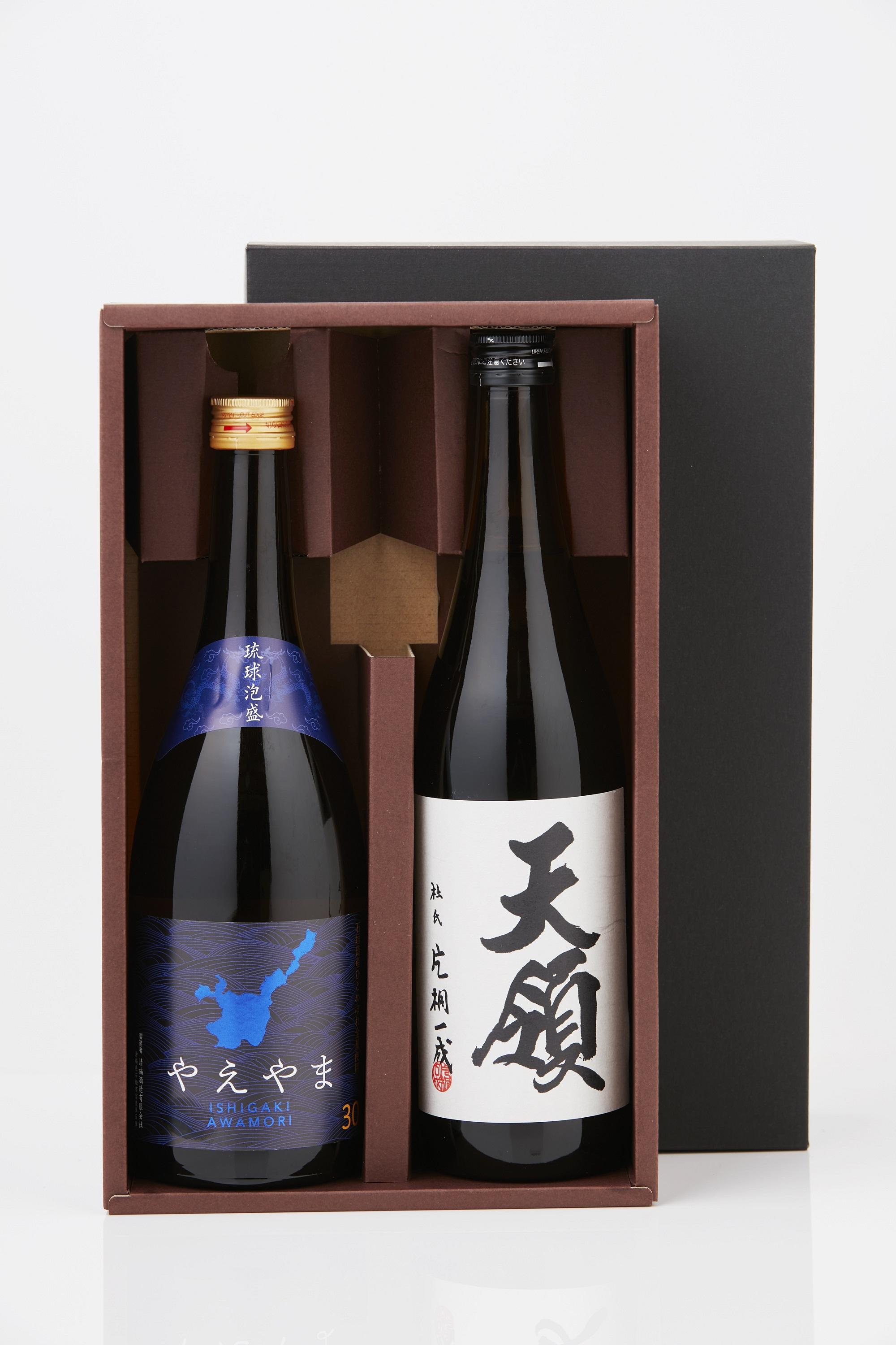 天領酒造 米焼酎 天領 25% & 請福酒造 琉球泡盛 やえやま 30% 本格焼酎 & 琉球泡盛 720ml 2本セット 発売元 株式会社片山
