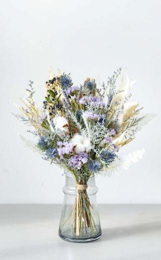 ドライフラワーブーケ ブルー