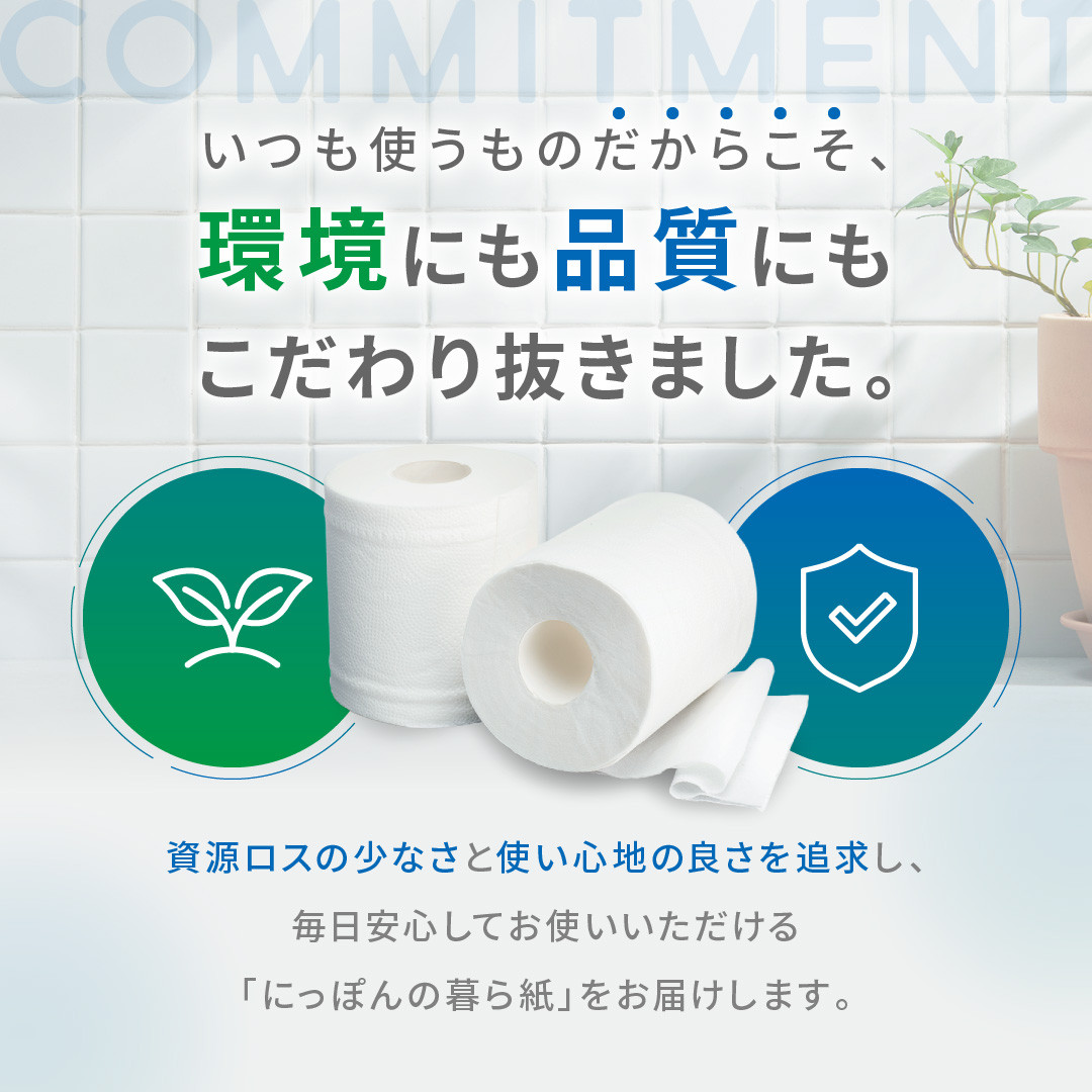 コアレックスFSCリサイクルロール長巻タイプ トイレットペーパー 72ロール ( 12ロール × 6パック ) シングル100m