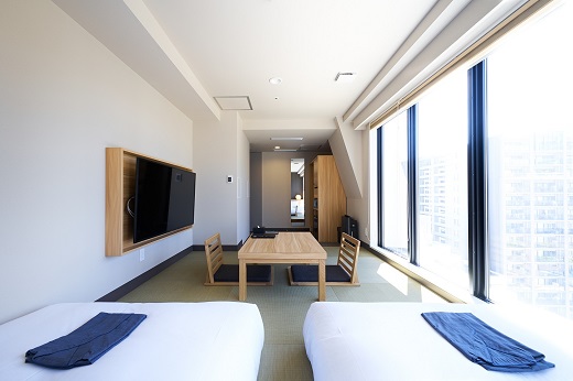 「ホテル縁道」ジュニアスイート「TSUBAKI」 宿泊優待券（1泊食事なし）1組2名様