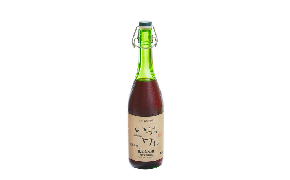 井筒ワイン 酸化防止剤無添加 果汁発酵 生ワイン 赤 720ml x 2本 要冷蔵 発売元 株式会社片山