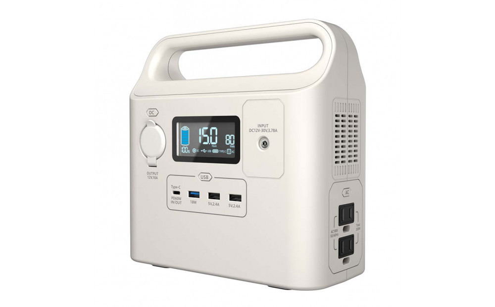 【多摩電子工業株式会社】200Wポータブル電源 227.7Wh／62400mAh（3.65V換算）リチウムイオンバッテリー