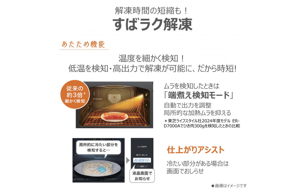 東芝 石窯ドーム 過熱水蒸気 オーブンレンジ ER-D7000B(W) 30L 2品同時あたため可能 解凍時間短縮 オーブン2段 深皿調理 おまかせレンジ 調理 パスタ カレー 煮物 ピザ 薄型 コンパクト ホワイト 家電 調理家電 レンジ TOSHIBA 人気 おすすめ ヘルシー