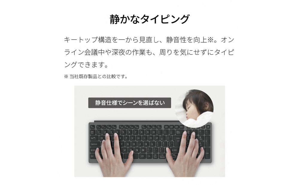 ãã³ããŒä»ãã¯ã€ã€ã¬ã¹ããŒããŒã FMV Comfort Keyboard KB800