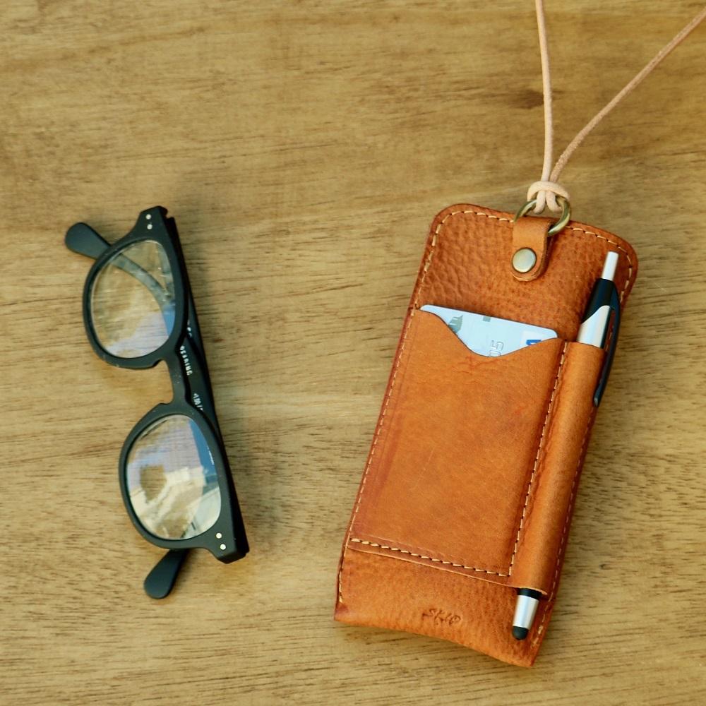 SKLO 首かけメガネケース(L)【Gray】