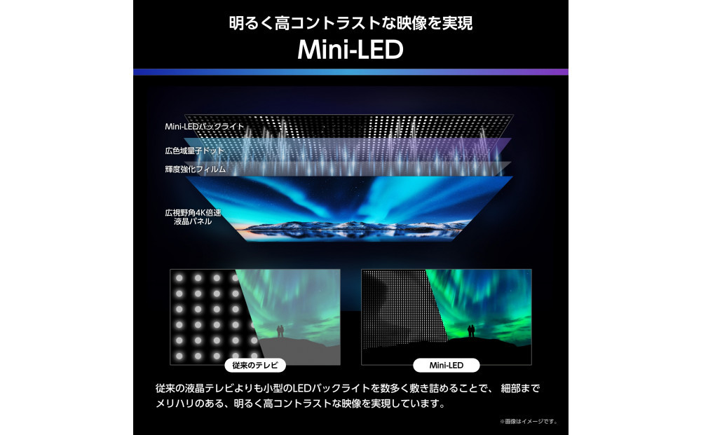 Hisense ハイセンス 3年保証【設置費込み 】85V型 85U7R 4K Mini LED 量子ドット 2.1ch ダブル録画 チューナー内蔵 ゲームモード Pro ネット動画 YouTube Netflix スマート 2画面 Alexa対応 AirPlay2 液晶 テレビ TV 2025年モデル 壁掛け 人気 おすすめ 家電 送料無料