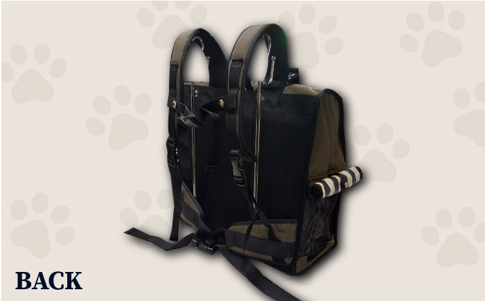 【カーキ】ペット用ダッコリュック中 【ミスターバックマン】 [AKHS006-2]