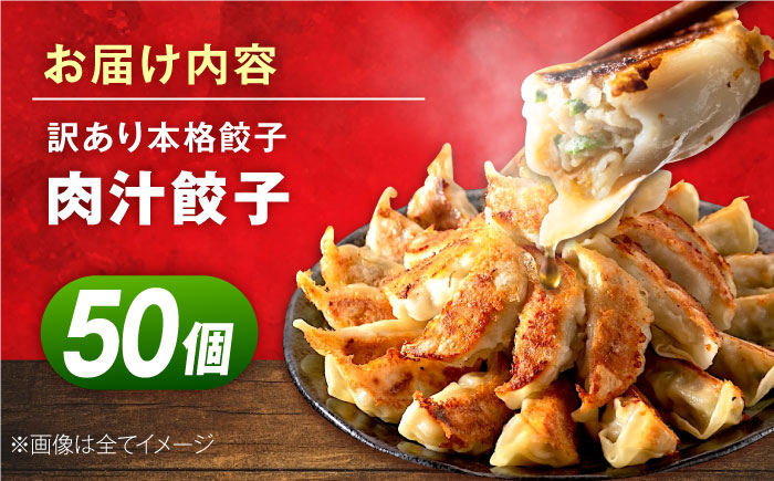 訳あり 本格　肉汁餃子 50個セット 【株式会社オウモリ食品】 [AKHQ007]