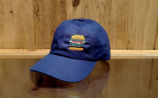 【数量限定30セット】ネイビーバーガー刺繍キャップ 【有限会社エムシーハウス】 [AKAP018]