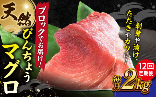 【全12回定期便】天然 まぐろ 冷凍ぶっこみブロック約2kg 鮪 マグロ 刺身 冷凍 横須賀【横須賀商工会議所 おもてなしギフト事務局（本まぐろ直売所 横須賀本店）】 [AKAK025]