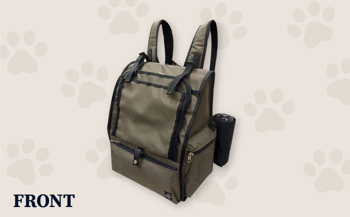 【カーキ】ペット用ダッコリュック小 【ミスターバックマン】 [AKHS007-2]