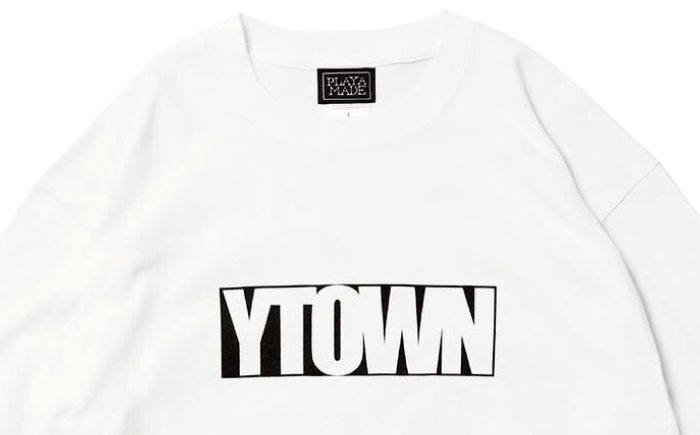 【Lサイズ】YTOWN BOX LOGO TEE WHITE【YTOWN】 [AKIK002-3]