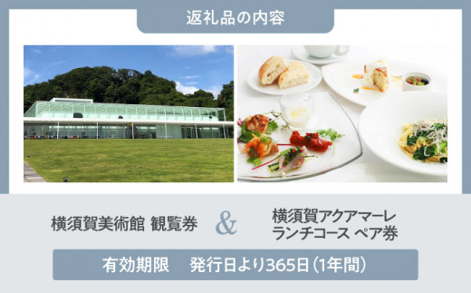 横須賀美術館観覧券・レストランアクアマーレ食事券（ランチコース/ペア券）【横須賀美術館】 [AKBX003]