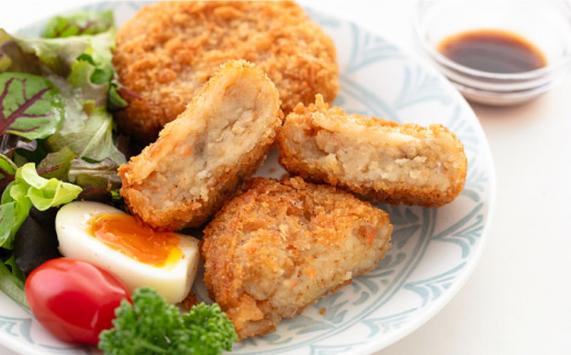 【全12回定期便】肉じゃがコロッケ 40個 3.4kg 揚げるだけ 簡単 人気 おかず 肉じゃが コロッケ 小分け 便利 大容量 国産 マルシン 横須賀 精肉店直営【有限会社丸伸商事】 [AKFH023]