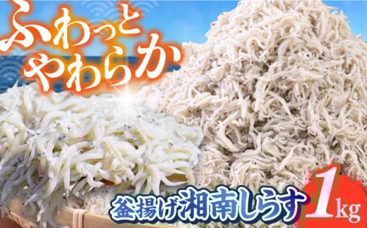 釜揚げ 湘南しらす 1kg  / しらす 湘南 ふわふわ 食感 冷凍 国産 シラス お取り寄せ 人気 大容量 佐島 横須賀 かながわブランド 神奈川県【平敏丸】 [AKEZ003]