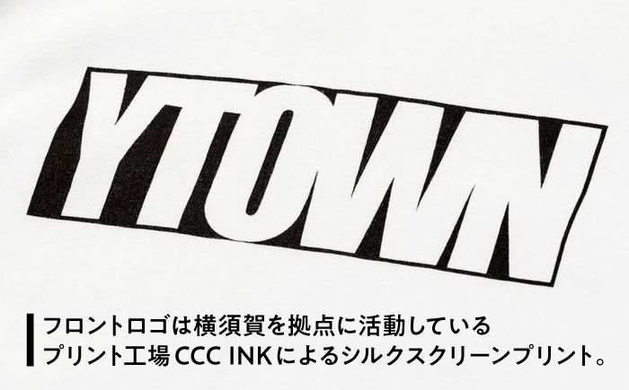 【XLサイズ】YTOWN BOX LOGO TEE WHITE【YTOWN】 [AKIK002-4]