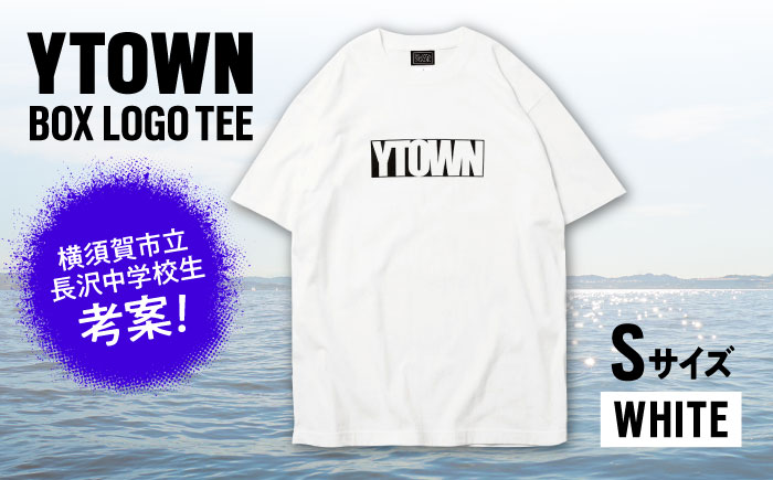 【Sサイズ】YTOWN BOX LOGO TEE WHITE【YTOWN】 [AKIK002-1]