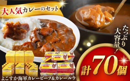 レトルトよこすか海軍カレービーフ 200g×40個・よこすか海軍カレールウ 150g×30個 セット【横須賀商工会議所 おもてなしギフト事務局（株式会社ヤチヨ）】 [AKDZ004]