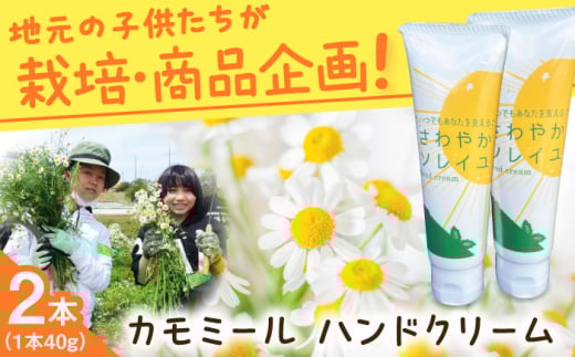 【数量限定100セット】カモミール　ハンドクリーム 2本セット　【グローカルデザインスクール株式会社】 [AKCP003]