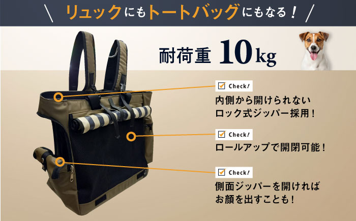 ペット用キャリーバッグ リュック＆トート中 【ミスターバックマン】 [AKHS004]