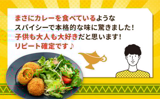 本気のカレーコロッケ50個 2.0kg カレー ころっけ 惣菜 お弁当 パーティ 大人数 揚げ物 横須賀【三富屋商事株式会社】 [AKFJ018]