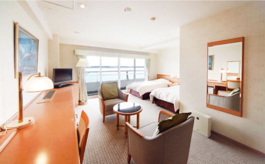 佐島マリーナホテル ツインルーム ペアチケット 宿泊券 ホテル 宿泊 観光 横須賀【株式会社ユニマットプレシャス】 [AKBZ004]