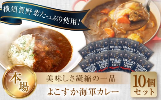 よこすか海軍カレー 1人前200g×10個セット 2kg   かれー レトルト 国産 ギフト 自宅用 横須賀【有限会社たのし屋本舗】 [AKAE022]