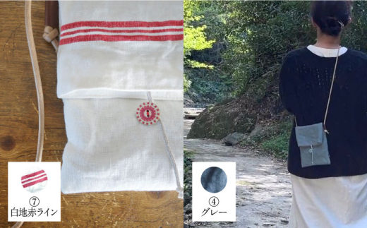 【オフ白】【紐：黒】リネン帆布のスマホショルダー スマホショルダーバッグ スマホ 帆布 リネン バッグ バック 斜め掛け シンプル ナチュラル  【Jonico.handwork】 [AKGD002-3]