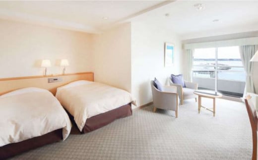 佐島マリーナホテル ツインルーム ペアチケット 宿泊券 ホテル 宿泊 観光 横須賀【株式会社ユニマットプレシャス】 [AKBZ004]