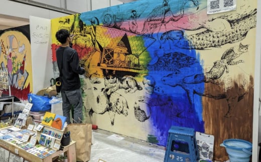 オーダーペット似顔絵（キャンバス画） ペット イラスト オーダーペット似顔絵 プレゼント Tanochi ペット画家 似顔絵アート  インテリア 【横須賀商工会議所 おもてなしギフト事務局（たのち）】 [AKFM002]