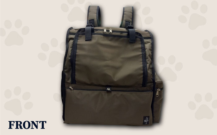 【カーキ】ペット用ダッコリュック中 【ミスターバックマン】 [AKHS006-2]