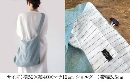 【ココア】リネン帆布のショルダーバッグ ショルダーバッグ 帆布 リネン バッグ バック 斜め掛け シンプル ナチュラル リトアニアリネン 【Jonico.handwork】 [AKGD001-8]