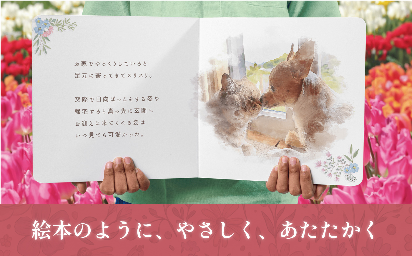 全国対応｜ペットの本（電話＆スマホ完結/1冊 ペットの絵本コース）【すぎやま本制作】 [AKIB005]