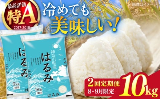 【2025年8月・9月発送】【2回定期便】令和6年産　お米　はるみ　10kg【株式会社ヨコショク】 [AKGC004]